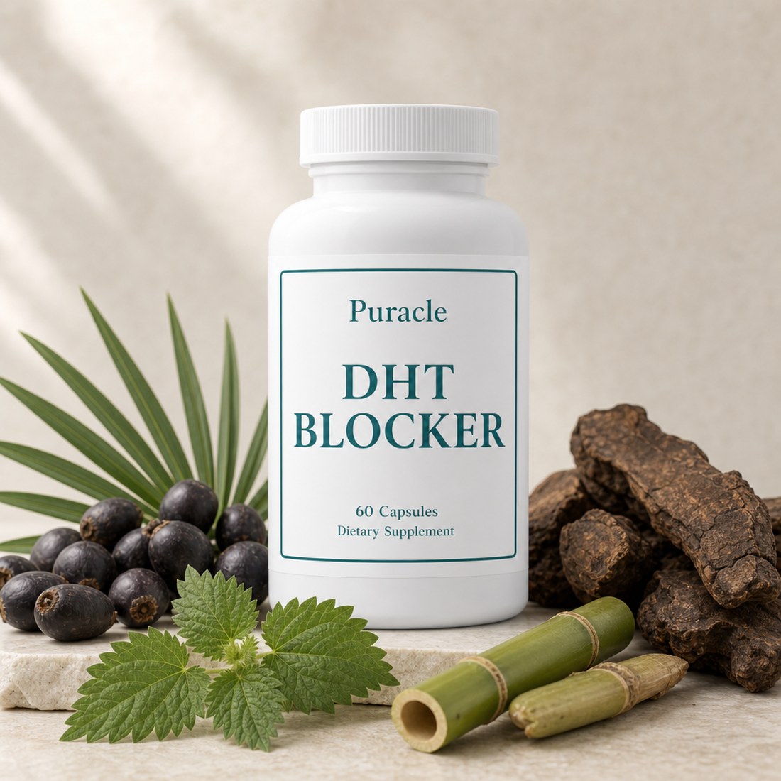 The ten-herb blend: saw palmetto, stinging nettle, bamboo, fo-ti