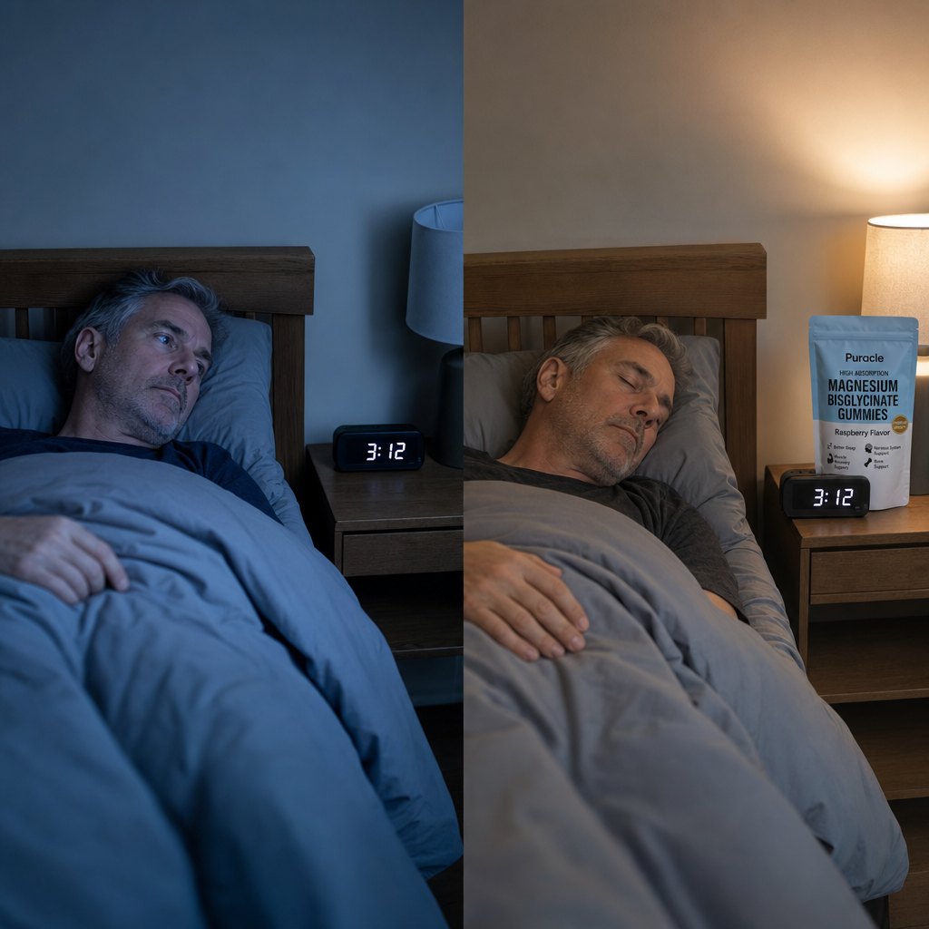 The same bedroom at 2:41 on two different nights