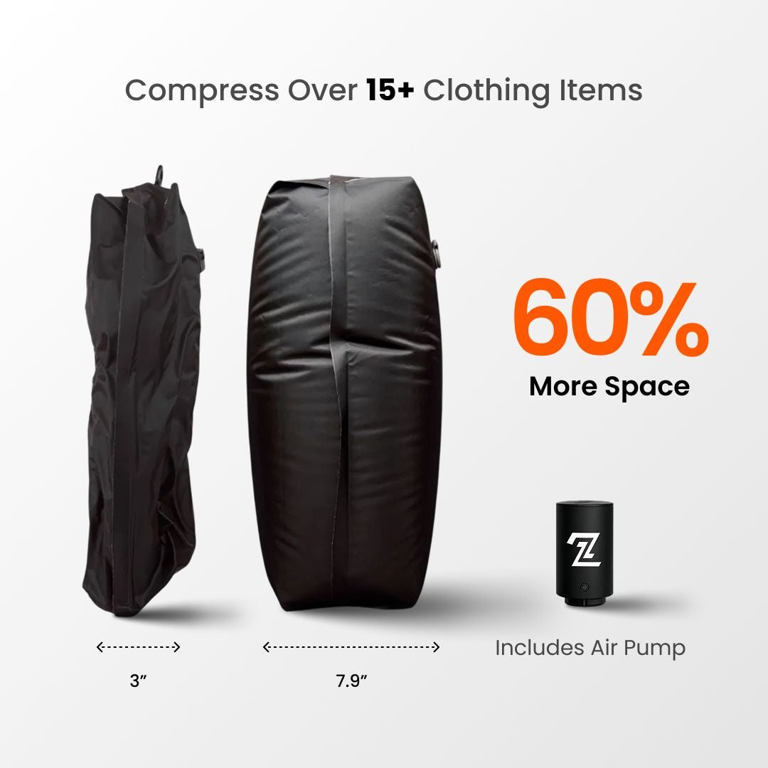 Compress over 15 clothing items - 60% more space