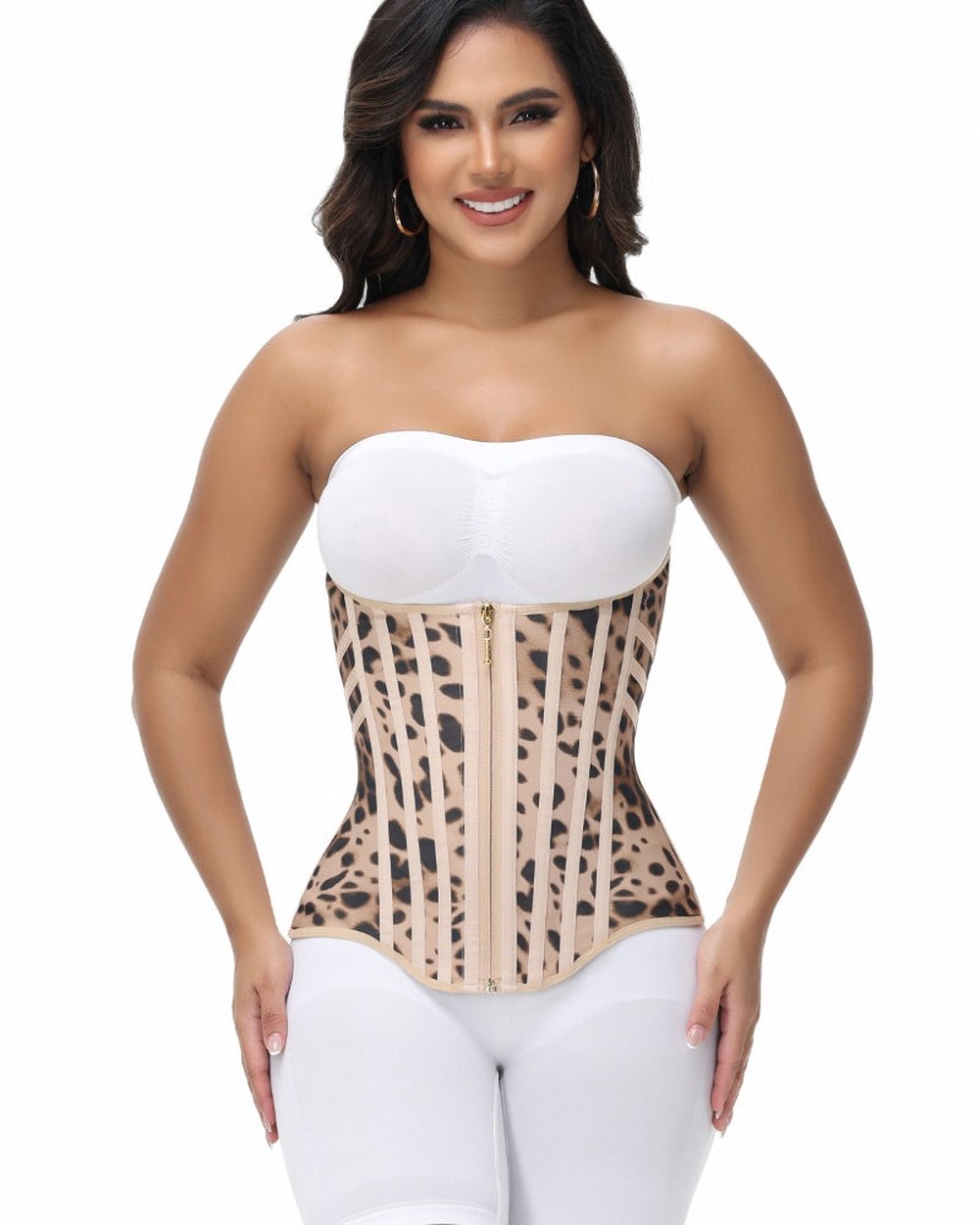 The corset worn, in Khaki