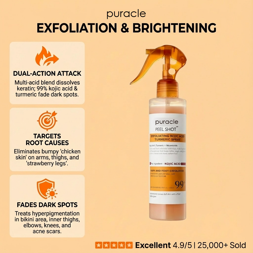 Puracle Kojic Acid Spray - exfoliation and brightening