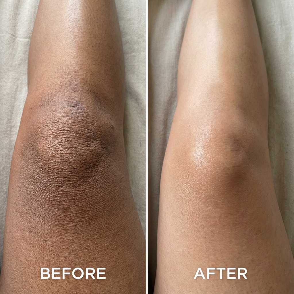 Before and after - knee