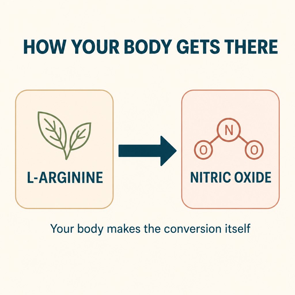 the nitric oxide -> L-Arginine conversion, as a simple two-step