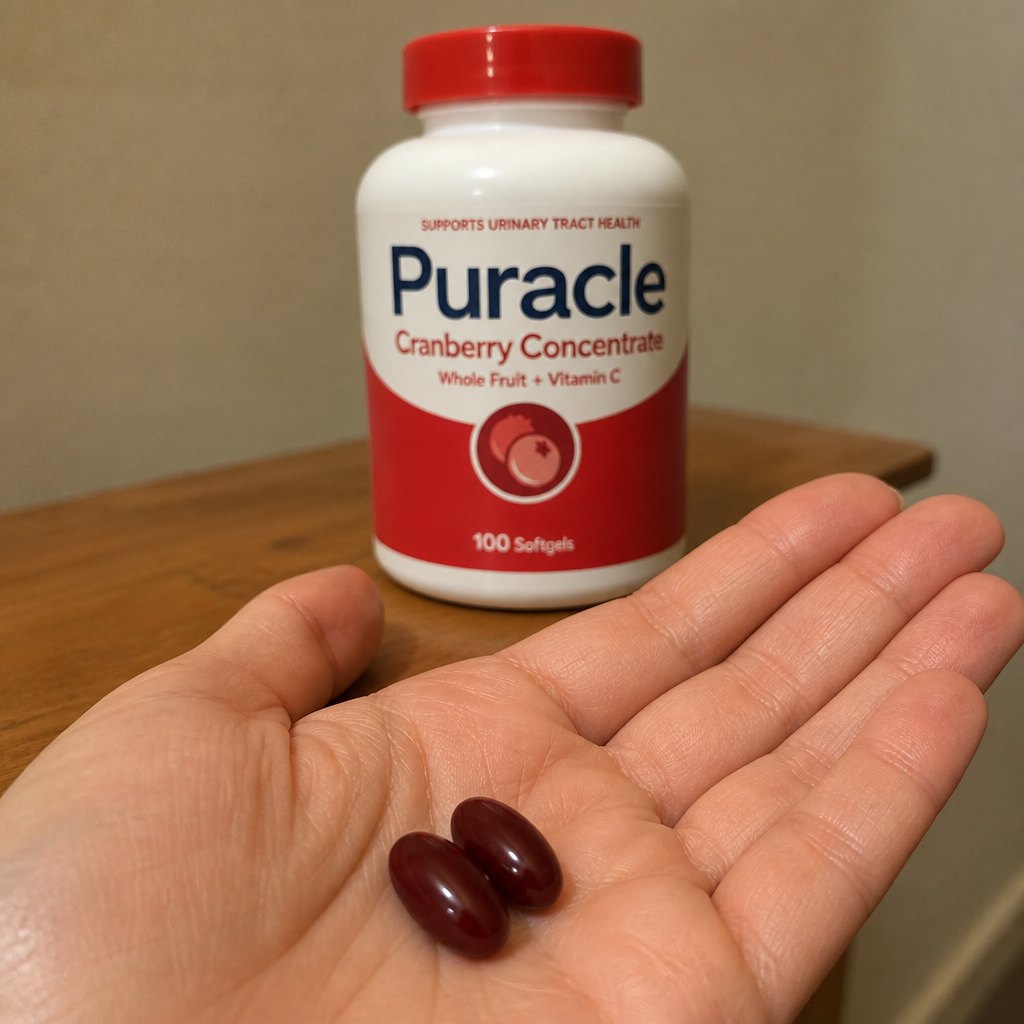 Bottle with softgels poured out