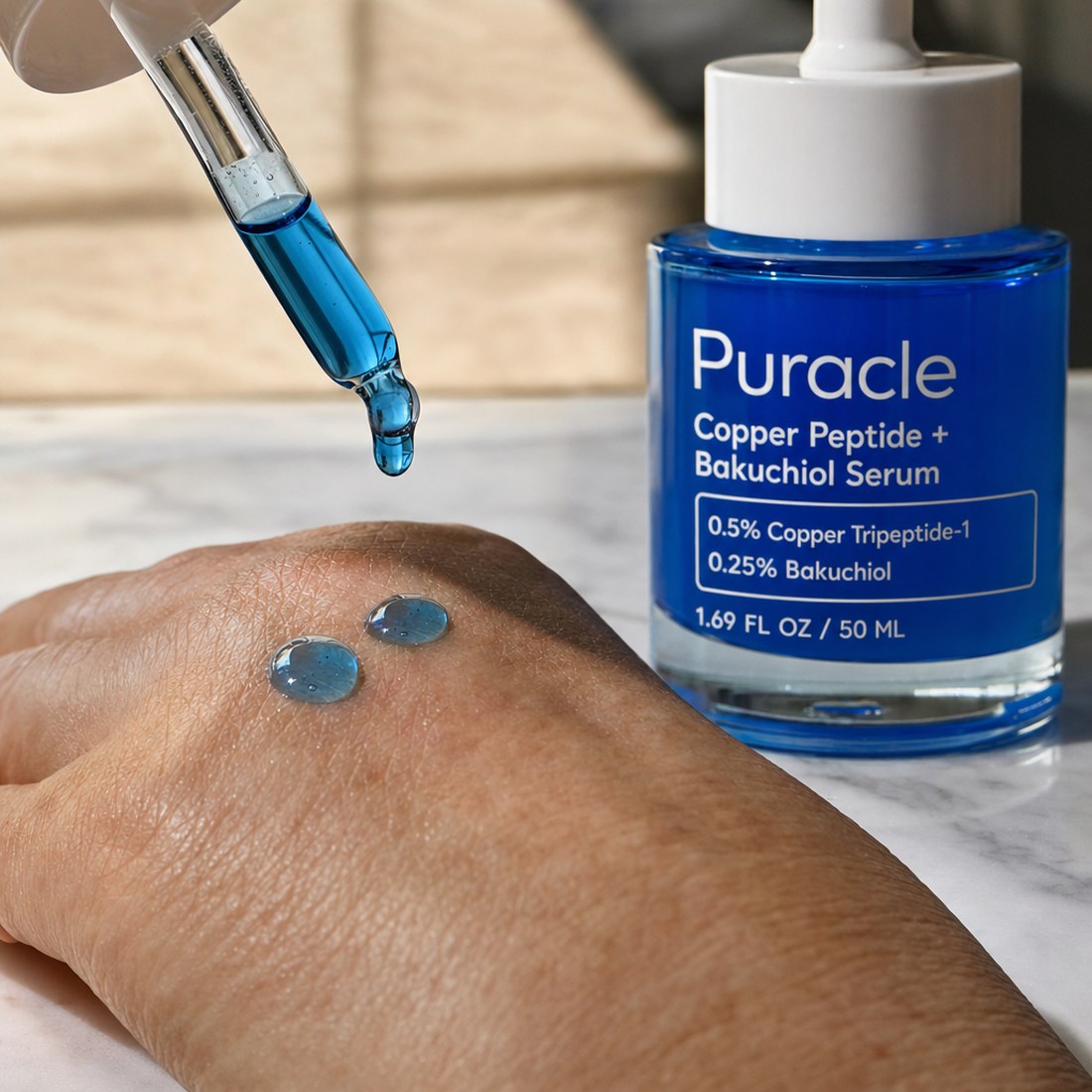 Puracle Copper Peptide + Bakuchiol Serum — For the Lines That Have Started Staying Put