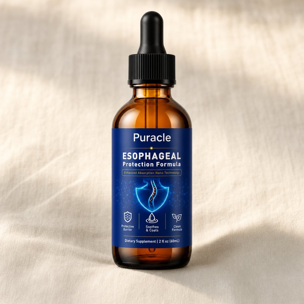 Esophageal coating drops, 60 ml amber dropper bottle