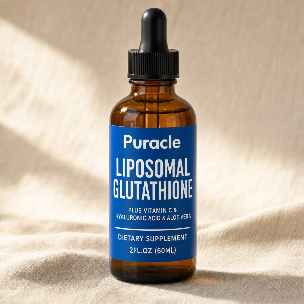 Liposomal glutathione drops, 60 ml amber dropper bottle