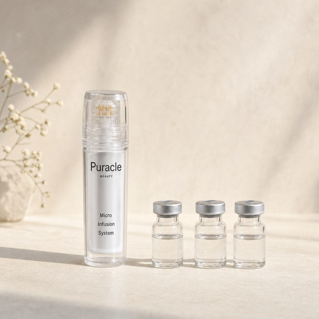 The micro-infusion device and three serum ampoules