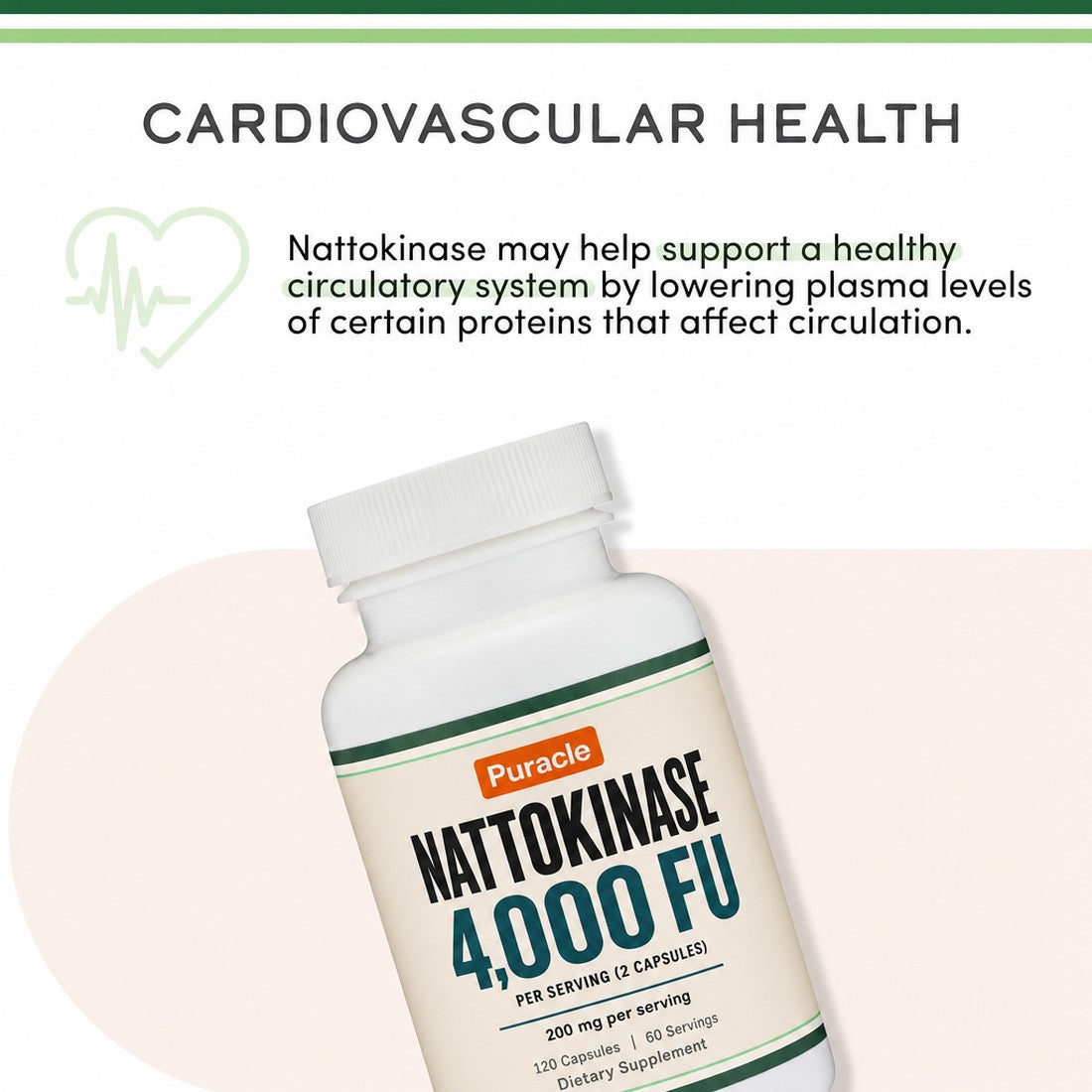 Puracle Nattokinase 4,000 FU — Per Serving, Not Per Bottle