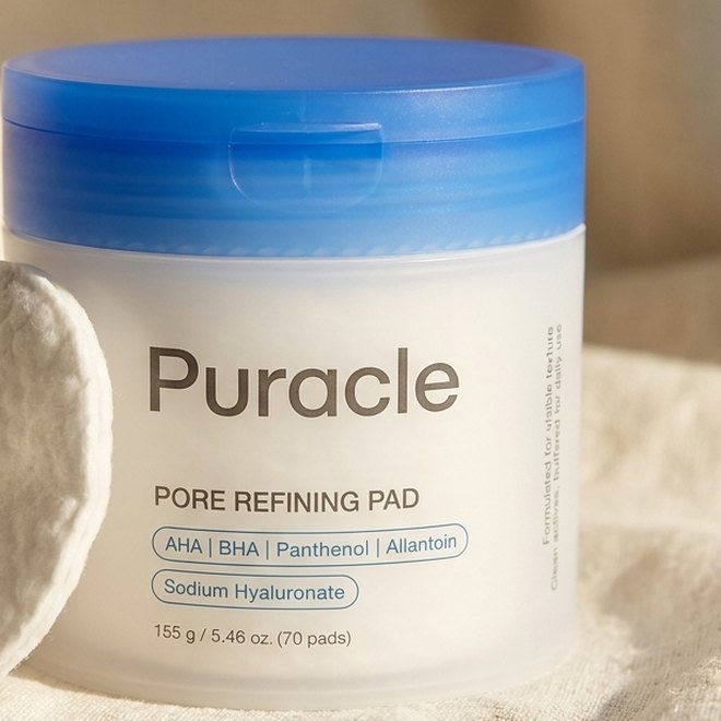 Pore refining pads in use
