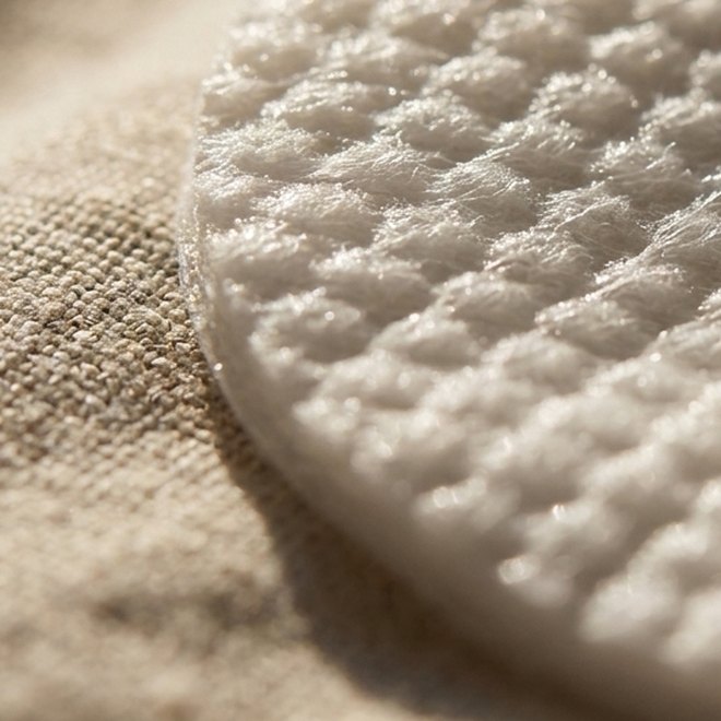 Pore refining pads in use