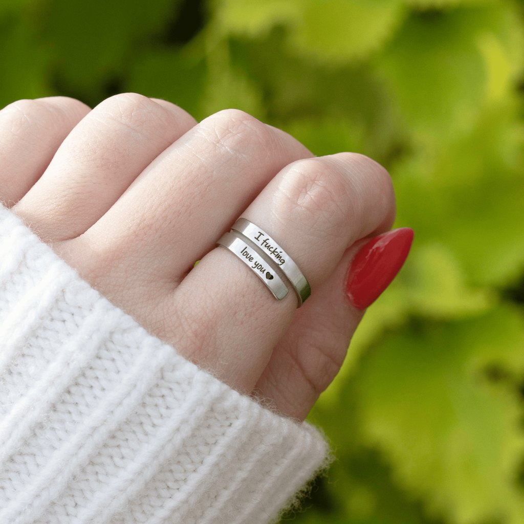 The ring worn on a hand