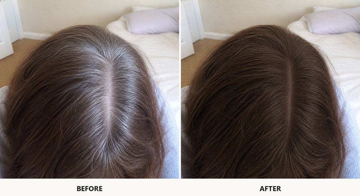 The same part line before and after, with the gray covered